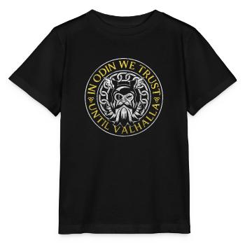 Thor Nordmann Asgard Symbol - Stanley/Stella MINI CREATOR Kids’ T-Shirt - black - Front - Mikhail (115cm)