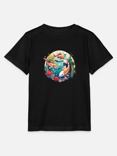 Koi-Wunderland - Stanley/Stella Kinder T-Shirt MINI CREATOR  - Schwarz