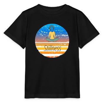 Embrace Stillness: Find Serenity in Style - Stanley/Stella MINI CREATOR Kids’ T-Shirt - black - Front - Mikhail (115cm)