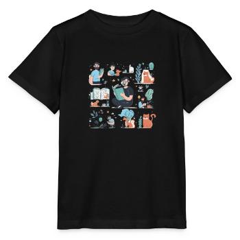 Journey by Train: Scenic Travel - Stanley/Stella MINI CREATOR Kids’ T-Shirt - black - Front - Mikhail (115cm)