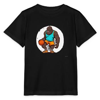 Basket-Gorilla - Stanley/Stella MINI CREATOR Kids’ T-Shirt - black - Front - Mikhail (115cm)