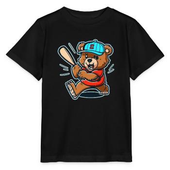 Bären-Teig - Stanley/Stella Kinder T-Shirt MINI CREATOR  - Schwarz - Vorne - Mikhail (115cm)
