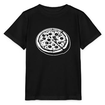 Pizza Restauration rapide Pizzeria - T-shirt bio MINI CREATOR Stanley/Stella Enfant - noir - Devant - Mikhail (115cm)