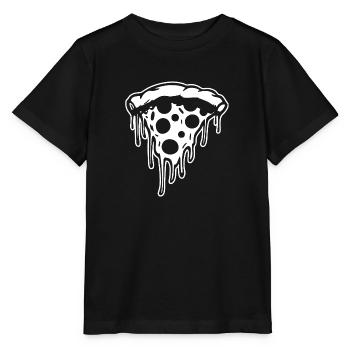 Pizza Restauration rapide Pizzeria - T-shirt bio MINI CREATOR Stanley/Stella Enfant - noir - Devant - Mikhail (115cm)