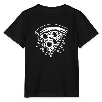 Pizza Restauration rapide Pizzeria - T-shirt bio MINI CREATOR Stanley/Stella Enfant - noir - Devant - Mikhail (115cm)