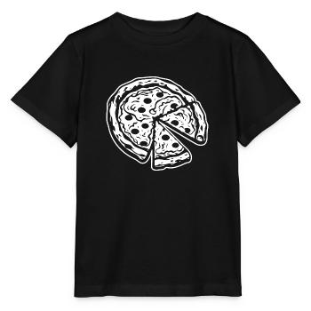 Pizza Restauration rapide Pizzeria - T-shirt bio MINI CREATOR Stanley/Stella Enfant - noir - Devant - Mikhail (115cm)