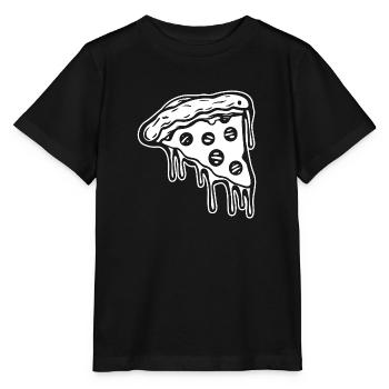 Pizza Restauration rapide Pizzeria - T-shirt bio MINI CREATOR Stanley/Stella Enfant - noir - Devant - Mikhail (115cm)