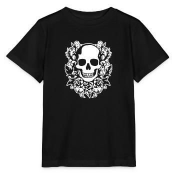 Skeleton Costume Bones Halloween Horror - Stanley/Stella MINI CREATOR Kids’ T-Shirt - black - Front - Mikhail (115cm)