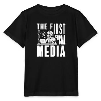 Moderator Announcement Job - Stanley/Stella MINI CREATOR Kids’ T-Shirt - black - Front - Mikhail (115cm)