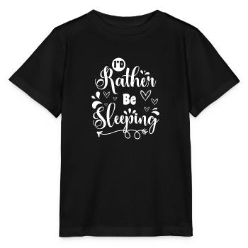 Sleeping, dreaming, relaxing, sleepyhead - Stanley/Stella MINI CREATOR Kids’ T-Shirt - black - Front - Mikhail (115cm)