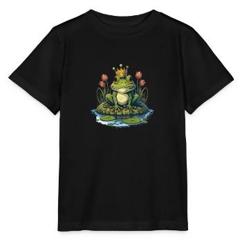 Grenouille royale - T-shirt bio MINI CREATOR Stanley/Stella Enfant - noir - Devant - Mikhail (115cm)