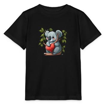 Adorable Koala - Stanley/Stella MINI CREATOR Kids’ T-Shirt - black - Front - Mikhail (115cm)