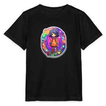 Cartoonish Dimension Traveler Standin - Stanley/Stella Kinder T-Shirt MINI CREATOR  - Schwarz - Vorne - Mikhail (115cm)