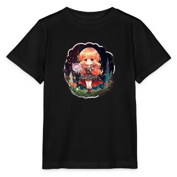 Enchanting Spellcaster Cute and Cartoonish - Stanley/Stella Kinder T-Shirt MINI CREATOR  - Schwarz - Vorne - Mikhail (115cm)