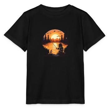 Capture des lève-tôt - T-shirt bio MINI CREATOR Stanley/Stella Enfant - noir - Devant - Mikhail (115cm)