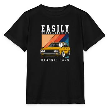 Automobil Vintage Autofahrer - Stanley/Stella Kinder T-Shirt MINI CREATOR  - Schwarz - Vorne - Mikhail (115cm)