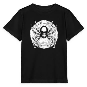 Spider spiders animals - Stanley/Stella MINI CREATOR Kids’ T-Shirt - black - Front - Mikhail (115cm)