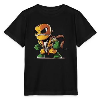 Sauveur glissant - T-shirt bio MINI CREATOR Stanley/Stella Enfant - noir - Devant - Mikhail (115cm)