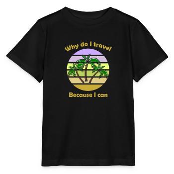 Le Touriste - T-shirt bio MINI CREATOR Stanley/Stella Enfant - noir - Devant - Mikhail (115cm)