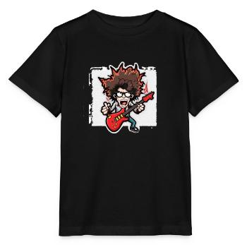 Jamming sur scène - T-shirt bio MINI CREATOR Stanley/Stella Enfant - noir - Devant - Mikhail (115cm)
