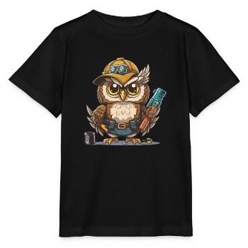 Owl Wood Works - T-shirt bio MINI CREATOR Stanley/Stella Enfant - noir - Devant - Mikhail (115cm)