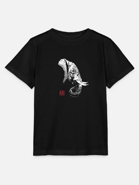 Elefant schwarz - Stanley/Stella Kinder T-Shirt MINI CREATOR  - Schwarz