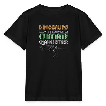 Dinosaurier Fossil Stegosaurus Kreidezeit - Stanley/Stella Kinder T-Shirt MINI CREATOR  - Schwarz - Vorne - Mikhail (115cm)