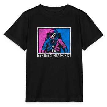 Space Planet Weightless Spaceman - T-shirt bio MINI CREATOR Stanley/Stella Enfant - noir - Devant - Mikhail (115cm)