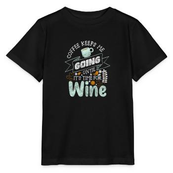 Kaffeeliebhaber Kaffeebohne Energie - Stanley/Stella Kinder T-Shirt MINI CREATOR  - Schwarz - Vorne - Mikhail (115cm)