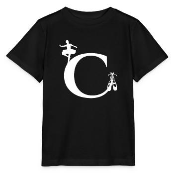 Lettre c ballerine - T-shirt bio MINI CREATOR Stanley/Stella Enfant - noir - Devant - Mikhail (115cm)