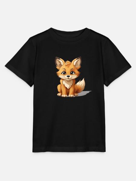Fuchs - Kawaii Style - Stanley/Stella Kinder T-Shirt MINI CREATOR  - Schwarz