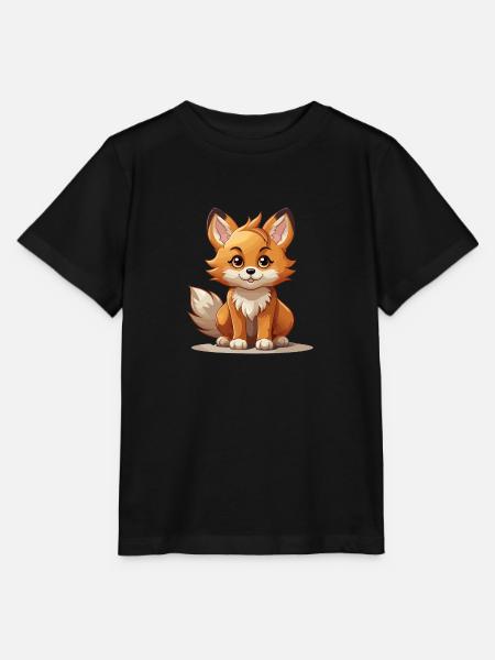 Fuchs - Kawaii Style - Stanley/Stella Kinder T-Shirt MINI CREATOR - Schwarz