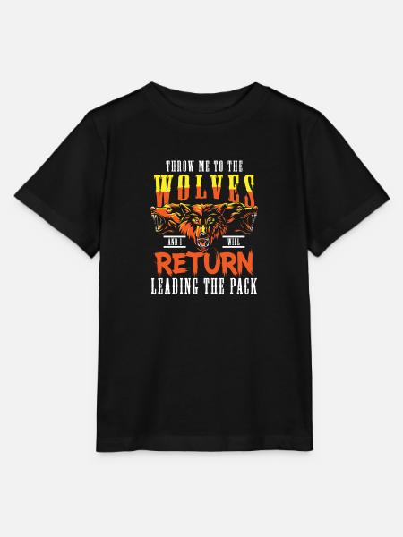 Wolf Wild Wolfpack - Stanley/Stella Kinder T-Shirt MINI CREATOR - Schwarz