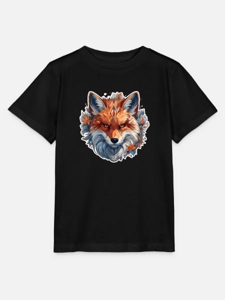 Fuchs - Illustration - Stanley/Stella Kinder T-Shirt MINI CREATOR - Schwarz