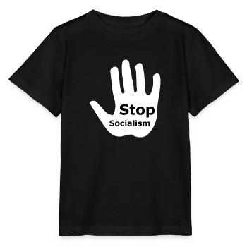 Arrêtez le socialisme - T-shirt bio MINI CREATOR Stanley/Stella Enfant - noir - Devant - Mikhail (115cm)