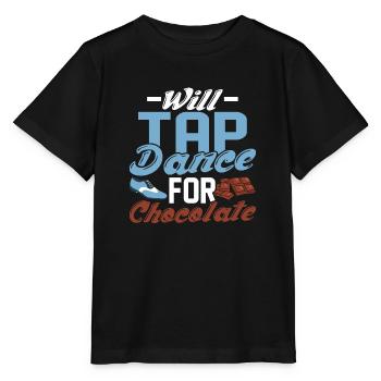 Will Tap Dance for Chocolate Tap Dancing Tap Dance - Stanley/Stella Kinder T-Shirt MINI CREATOR  - Schwarz - Vorne - Mikhail (115cm)