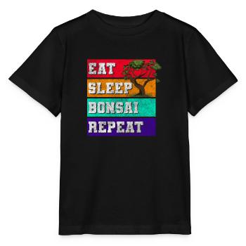 Japan Yoga Baum Garten - Stanley/Stella Kinder T-Shirt MINI CREATOR  - Schwarz - Vorne - Mikhail (115cm)