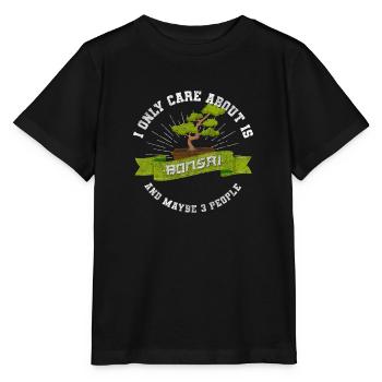 Bonsaibaum Gärtner Japanisch Pflanze - Stanley/Stella Kinder T-Shirt MINI CREATOR  - Schwarz - Vorne - Mikhail (115cm)