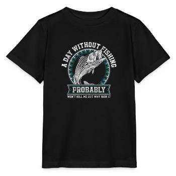 Angler Fishing Bait - Stanley/Stella MINI CREATOR Kids’ T-Shirt - black - Front - Mikhail (115cm)