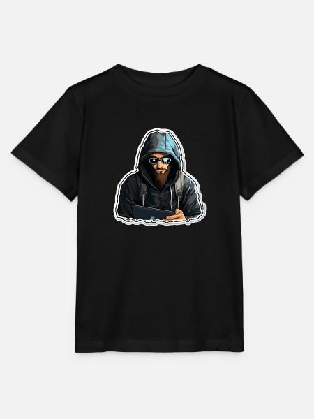 Ethical Hacker - Illustration - Stanley/Stella Kinder T-Shirt MINI CREATOR  - Schwarz