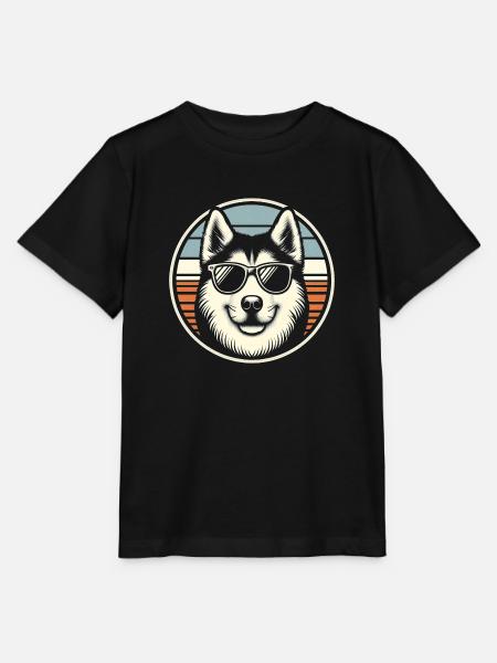 Husky Hund - Stanley/Stella Kinder T-Shirt MINI CREATOR - Schwarz