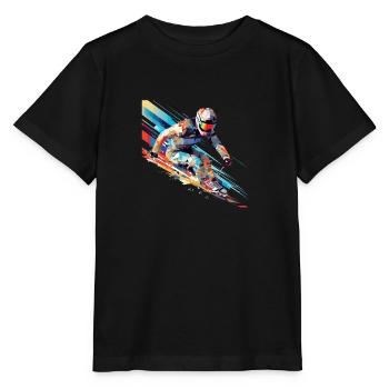 Alpin Ski Sport Game Champion Wettbewerb Zusammenfassung - Stanley/Stella Kinder T-Shirt MINI CREATOR  - Schwarz - Vorne - Mikhail (115cm)