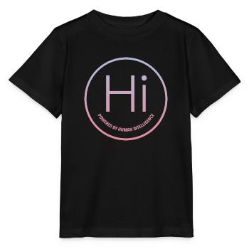 Propulsé par l’intelligence humaine - T-shirt bio MINI CREATOR Stanley/Stella Enfant - noir - Devant - Mikhail (115cm)