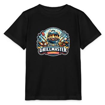 GrillMaster - Grill Illustration - Stanley/Stella MINI CREATOR Kids’ T-Shirt - black - Front - Mikhail (115cm)