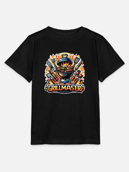 GrillMaster - Grill Illustration - Stanley/Stella Kinder T-Shirt MINI CREATOR  - Schwarz
