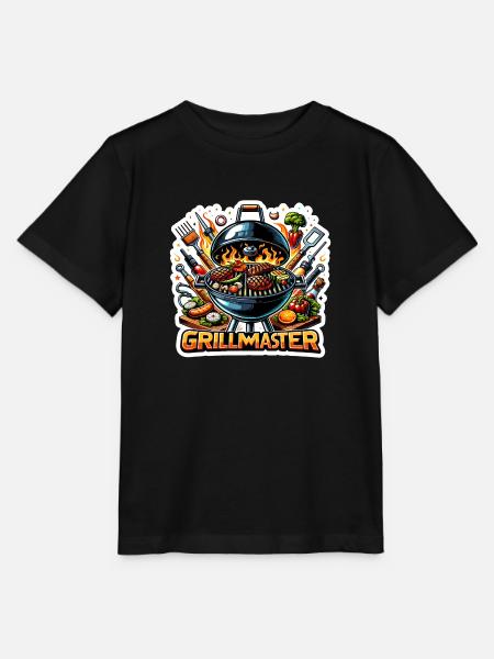 GrillMaster - Grill Illustration - Stanley/Stella Kinder T-Shirt MINI CREATOR  - Schwarz