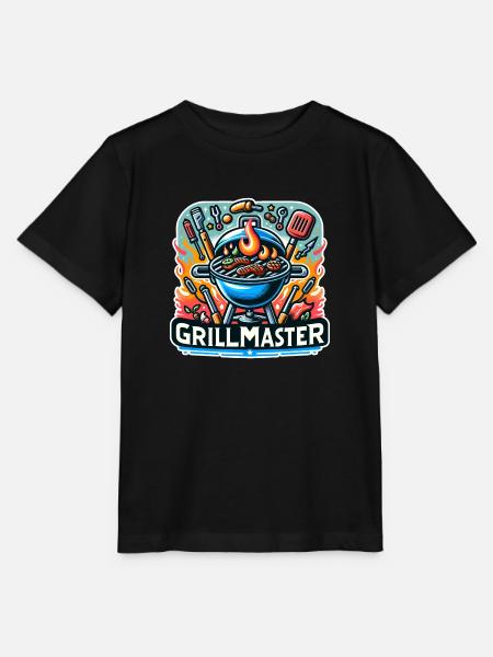 GrillMaster - Grill Illustration - Stanley/Stella Kinder T-Shirt MINI CREATOR  - Schwarz