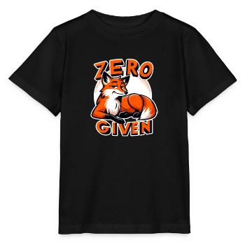 Zero Given - Fuchs Illustration - Stanley/Stella Kinder T-Shirt MINI CREATOR  - Schwarz - Vorne - Mikhail (115cm)