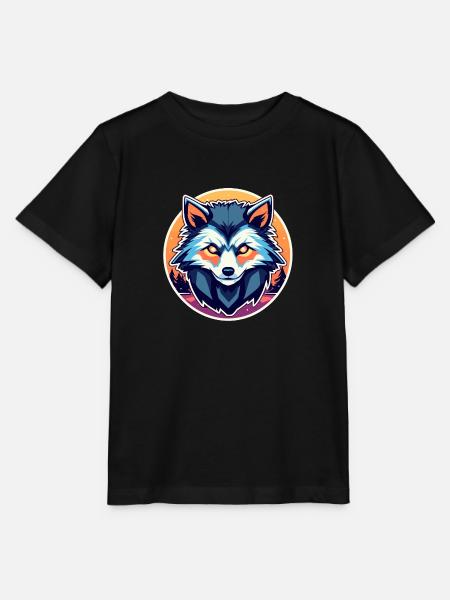 Werwolf Halloween Illustration - Stanley/Stella Kinder T-Shirt MINI CREATOR - Schwarz