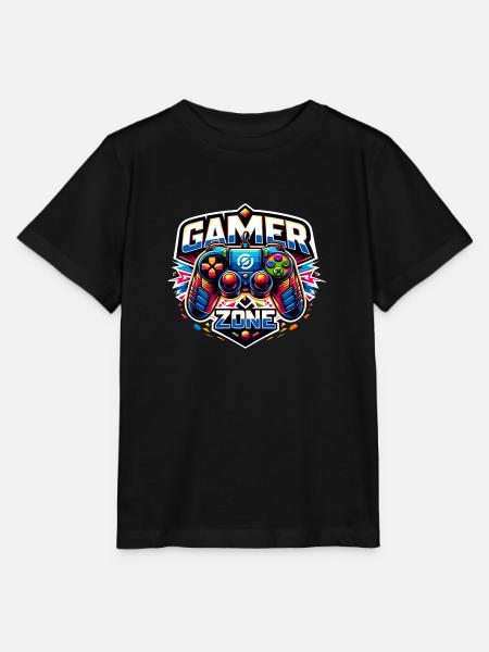 Gamer Zone - Controller Illustration - Stanley/Stella Kinder T-Shirt MINI CREATOR - Schwarz